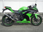 【ダブルアールズ】WR`S       S／O ラウンドカーボンサイレンサー      Ninja250／ABS 13-17（JBK-EX250L）／Z250 ABS 13-18（JBK-ER250C） BC4250JM