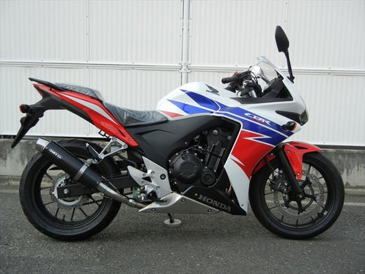 マフラー  ダブルアールズ WR`S S O ラウンドカーボンサイレンサー CBR400R CB400F 400X 13-15(EBL-NC47) BC1420JM 4548664951208 取寄品