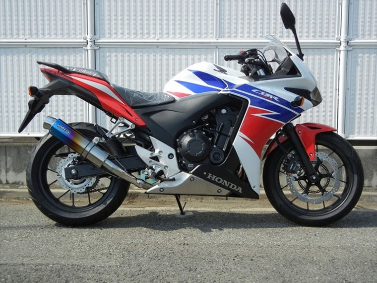 マフラー  ダブルアールズ WR`S S O ラウンド焼き色チタンサイレンサー CBR400R CB400F 400X 13-15(EBL-NC47) BK1420JM 4548664951215 取寄品