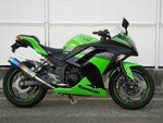 【ダブルアールズ】WR`S       S／O ラウンド焼き色チタンサイレンサー  Ninja250／ABS 13-17（JBK-EX250L）／Z250 ABS 13-18（JBK-ER250C） BK4250JM