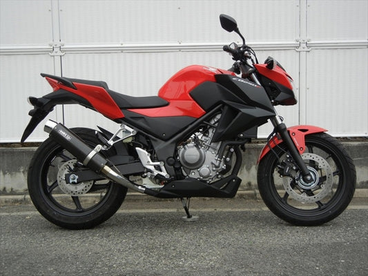 マフラー  ダブルアールズ WR`S S O ラウンドカーボンサイレンサー CB250F CBR250R 14-(JBK-MC41) BC1210JM 4548916309818 取寄品