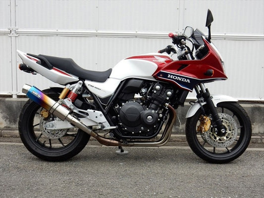 マフラー  ダブルアールズ WR`S S O ラウンド焼き色チタンサイレンサー CB400SF SB 08-17(EBL-NC42) BK1455JM 4548916376445 取寄品