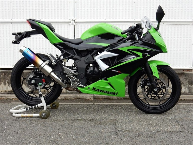 【ダブルアールズ】WR`S       S／O ラウンド焼き色チタンサイレンサー  Ninja250SL／ABS （JBK-BX250A） BK4260JM