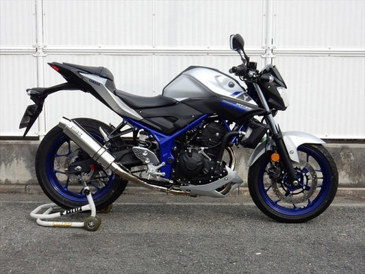マフラー  ダブルアールズ WR`S フルEX ラウンドステンレスサイレンサー YZF-R25 15-17(JBK-RG10J) MT-25 16-17(JBK-RG10J) LA2250JM 4548916777440 取寄品
