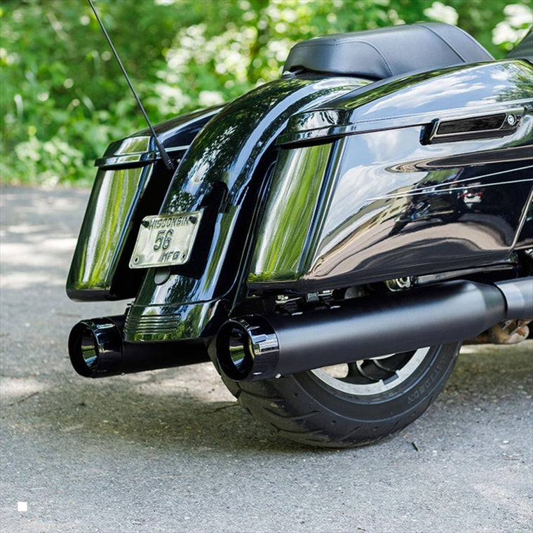 エスアンドエスサイクル | S＆S スリップオン スラスター BLK/BLK M8 Touring 17-22 | 550-0666