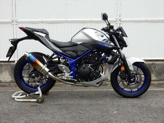 マフラー  ダブルアールズ WR`S フルEX ST-OVAL 焼き色タイプ YZF-R25 15-17(JBK-RG10J) MT-25 16-17(JBK-RG10J) LM2250JM 4549950009962 取寄品