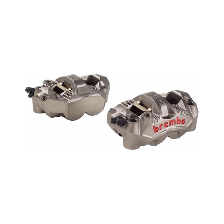 ブレンボ｜GP4-RS ラジアル モノブロック 4P キャリパー チタニウムアルマイト レッドロゴ 左右セット｜220.C783.10