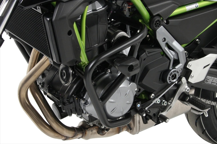 HEPCO&BECKER(ヘプコアンドベッカー) | エンジンガード ブラック クラッシュパッド付 | 5012527 00 01 | Z650RS 22-25/Z650 17-25