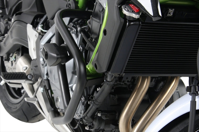 HEPCO&BECKER(ヘプコアンドベッカー) | エンジンガード ブラック クラッシュパッド付 | 5012527 00 01 | Z650RS 22-25/Z650 17-25