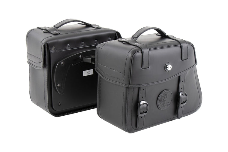 HEPCO&BECKER(ヘプコアンドベッカー) | サイドレザーバッグ ラゲッド C-Bowサイドキャリア用 左右セット | 620355 00 01 | ブラック