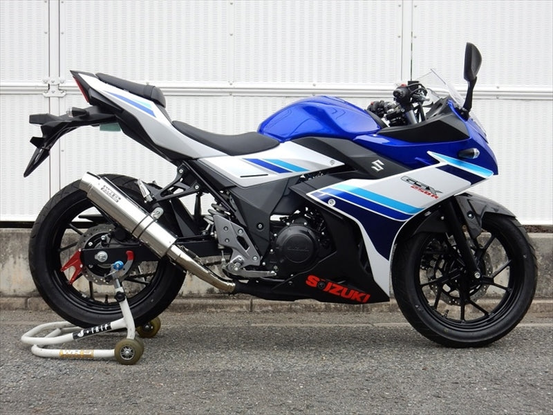 ダブルアールズ WR`S S／O ラウンドステンレスサイレンサー GSX250R 17