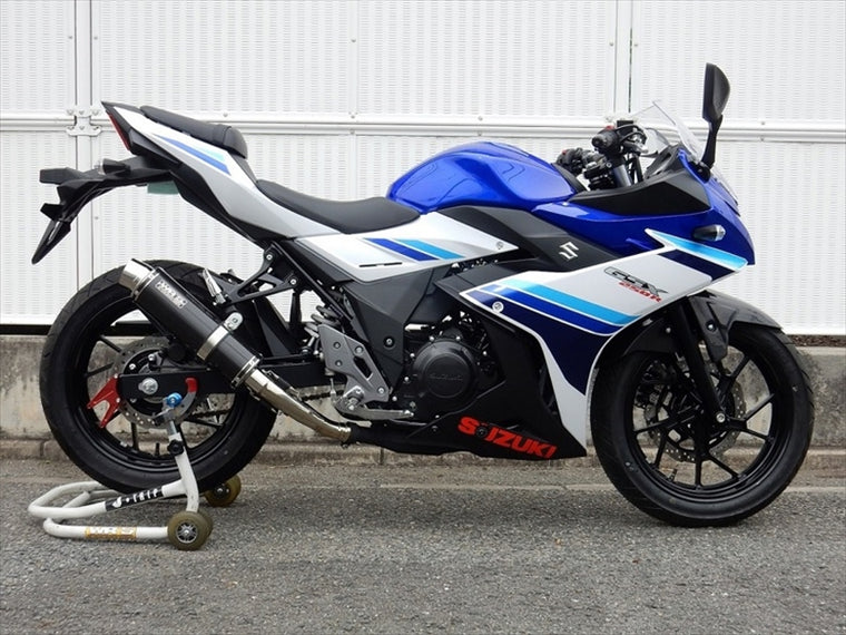 マフラー  ダブルアールズ WR`S S O ラウンドカーボンサイレンサー GSX250R 17-(2BK-DN11A) BC3220JM 4549950529705 取寄品