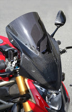 MOTO VELOCE(モトベローチェ)｜バイザースクリーン 平織カーボン ｜D01-STREET-04CS