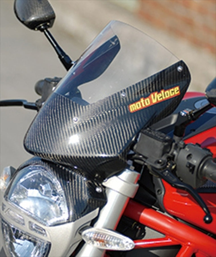 MOTO VELOCE(モトベローチェ)｜バイザースクリーン 綾織カーボン ｜D01-6908-04A1