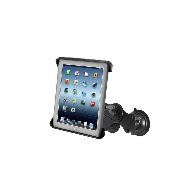 ラムマウント｜タブタイト(iPad1-4世代用)＆ダブルサクションベースセット(標準アーム) 吸盤径83.8mm 1インチボール｜RAM-B-189-TAB3U