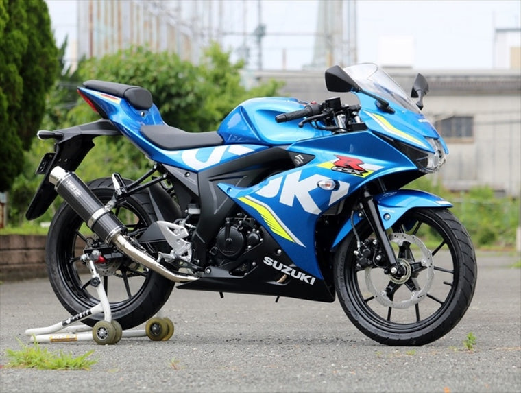 マフラー  ダブルアールズ WR`S フルEX ラウンドカーボンサイレンサー GSX-R125(2BJ-DL33B) GSX-R150 逆輸入車 SC3125JM 4549950881889 取寄品