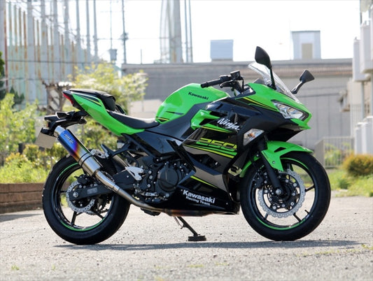 【ダブルアールズ】WR`S S／O ラウンド焼き色チタンサイレンサー Ninja400 18-21 2BL-EX400G／22- 8BL-EX400L BK4430JM