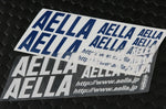 アエラ｜AELLA ステッカーセット 文字色ブルー｜AE-99F01 BLU