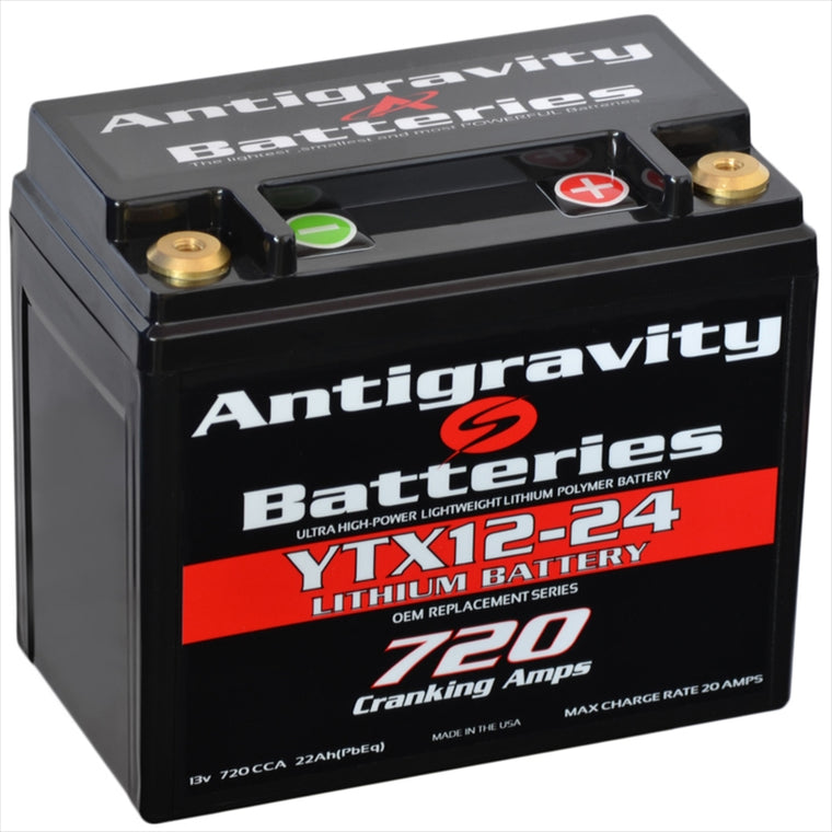 【アンチグラビティバッテリー】リチウムバッテリー 24セル           (YTX12 OEM) 25Ah 720CCA YTX12互換 ANT-YTX12-24L
