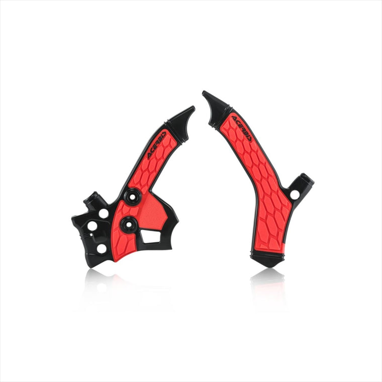 アチェルビス｜X-GRIP フレームプロテクター ブラック/レッド CRF250L/M 13-20｜AC-23405BK/RD