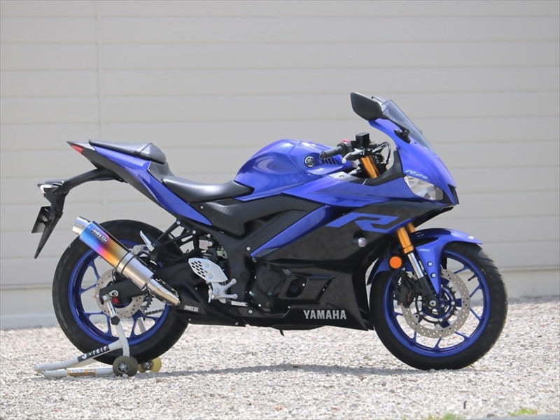ダブルアールズ WR`S S／O ラウンド焼き色チタンサイレンサー YZF-R25