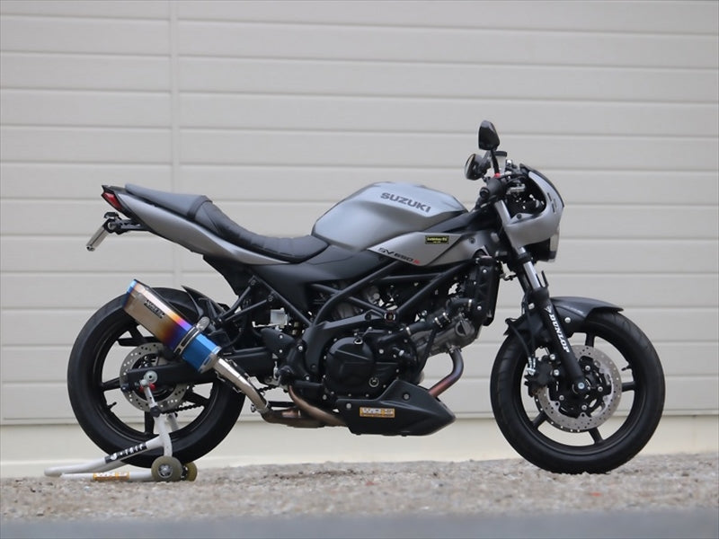 SV650　WR’S ダブルアールズ SS-OVALタイプ スリップオンマフラー ダブルアールズ WR`S S／O SS-OVAL 焼き色タイプ SV650 ABS 16