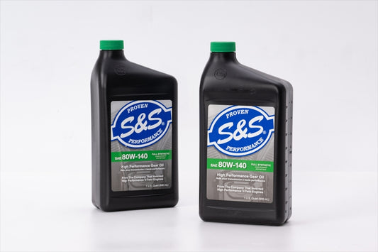S&S Cycle Inc(エスアンドエスサイクル)｜80W140 ギアオイル Full-Synthetic 1クォート｜3604-0007