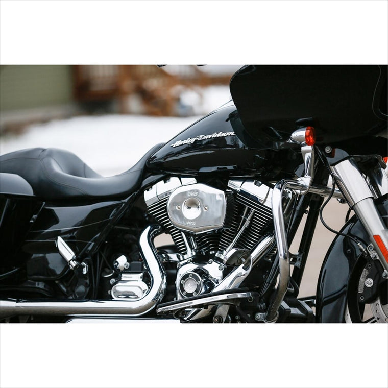 エスアンドエスサイクル | S＆S ステルス エアクリーナーキット トリビュート クローム ツインカム 電子スロットル  08-17 | 170-0594