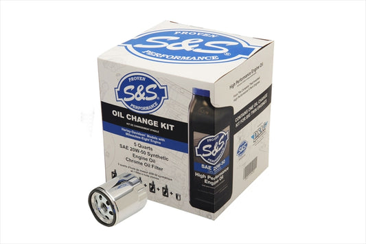S&S Cycle Inc(エスアンドエスサイクル)｜エンジンオイルチェンジキット 20W50 Full-Synthetic｜3601-0492