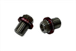 BIKERS(バイカーズ)｜ミラーホール用ステンレスボルト レッド｜C0400-RED