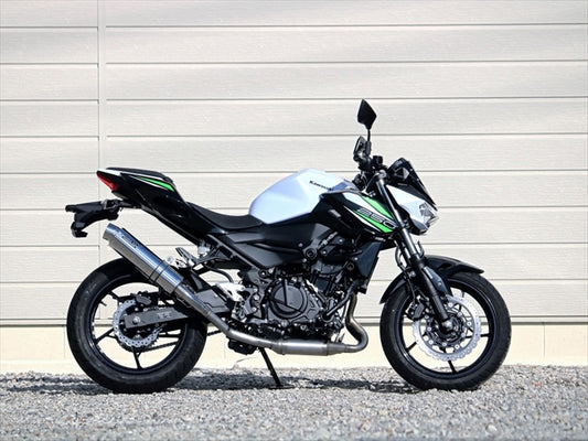 【ダブルアールズ】WR`S S／O ラウンドステンレスサイレンサー Z250 19-（2BK-EX250P）／Z400（2BL-EX400G／8BL-EX400L） BF4275JM