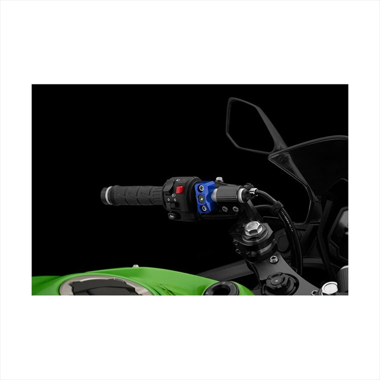 BIKERS(バイカーズ) | レバーホルダークランプ 2個 ブルー | K0178-BLU | ZX-25R 20-24 ZX-4R 23-24 Ninja650 17-22