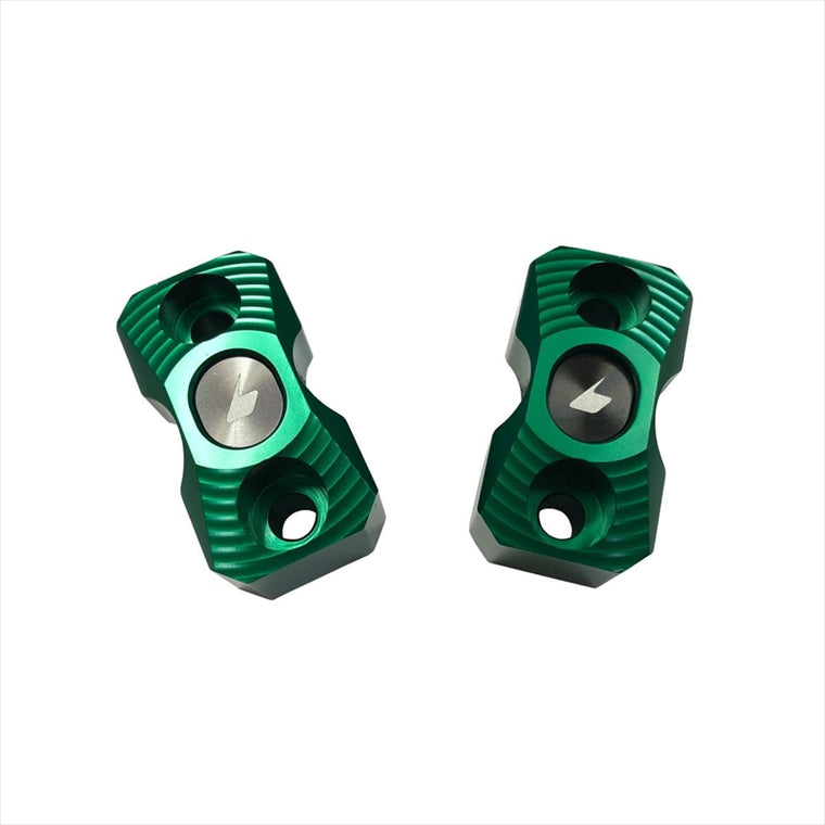 BIKERS(バイカーズ) | レバーホルダークランプ 2個 グリーン | K0178-GRN | ZX-25R 20-24 ZX-4R 23-24 Ninja650 17-22