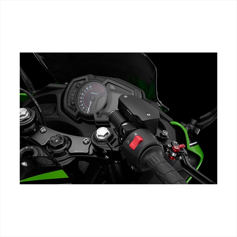 BIKERS(バイカーズ) | マスターシリンダーキャップ マットブラック | K0369-BLK | ZX-25R 20-24 ZX-4R 23-25 Ninja650/Z650 17-25 Z900 18-25