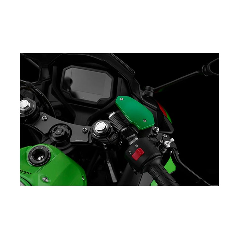 BIKERS(バイカーズ) | マスターシリンダーキャップ マットグリーン | K0369-GRN | ZX-25R 20-24 ZX-4R 23-25 Ninja650/Z650 17-25 Z900 18-25