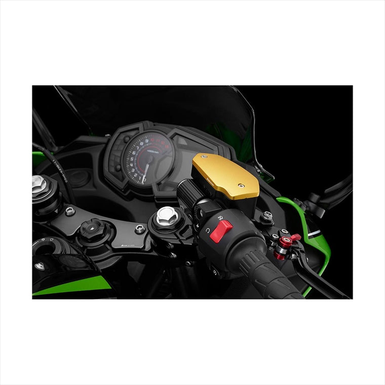 BIKERS(バイカーズ) | マスターシリンダーキャップ マットライトゴールド | K0369-LGD | ZX-25R 20-24 ZX-4R 23-25 Ninja650/Z650 17-25 Z900 18-25