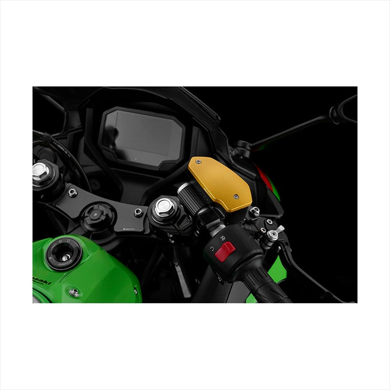 BIKERS(バイカーズ) | マスターシリンダーキャップ マットライトゴールド | K0369-LGD | ZX-25R 20-24 ZX-4R 23-25 Ninja650/Z650 17-25 Z900 18-25