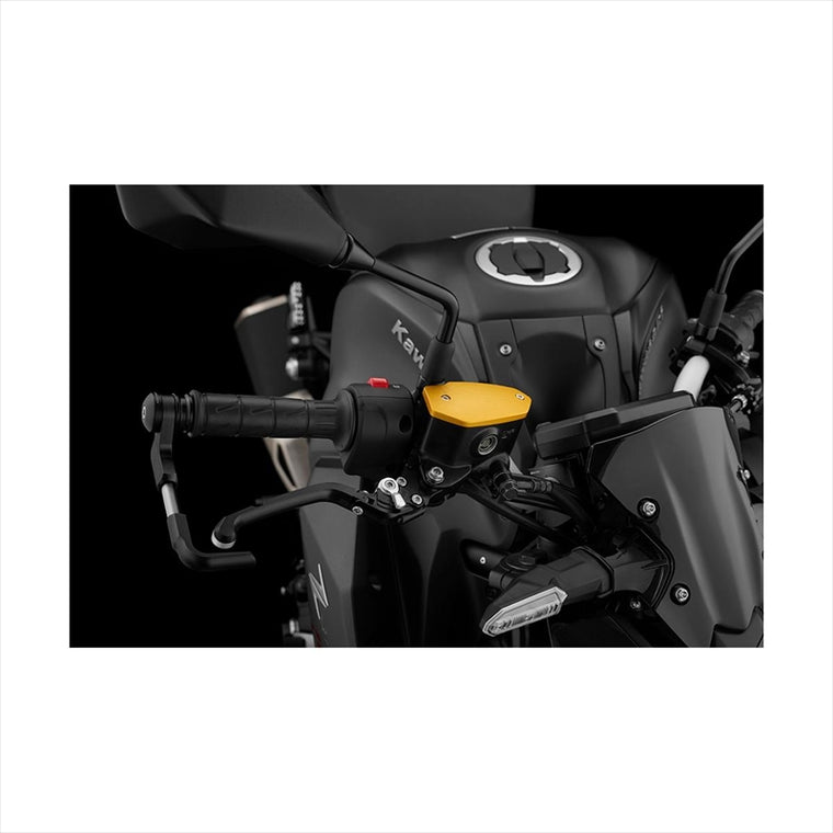 BIKERS(バイカーズ) | マスターシリンダーキャップ マットライトゴールド | K0369-LGD | ZX-25R 20-24 ZX-4R 23-25 Ninja650/Z650 17-25 Z900 18-25