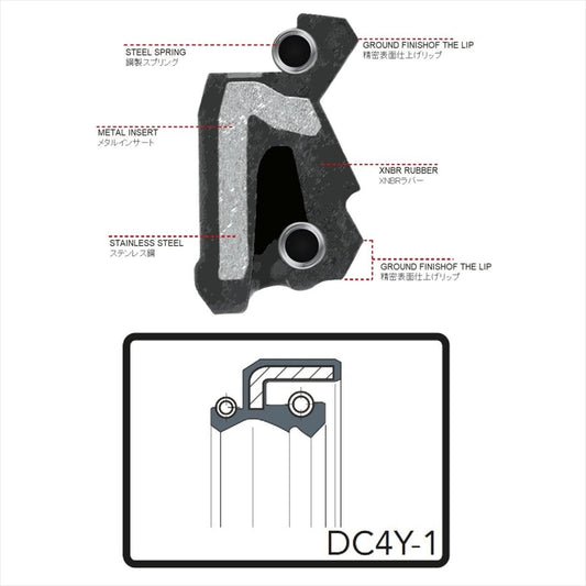 アリート｜フォークオイルシール φ35 DC4Y-1｜ARI.171