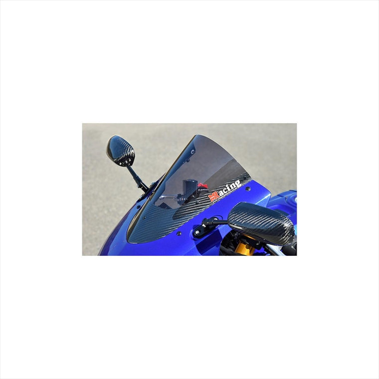 バイクパーツ 外装<br>マジカルレーシング トリムスクリーン 綾織/スモーク<br>001-YZR219-04A1 4550255502324<br>YZF-R25 19-<br>