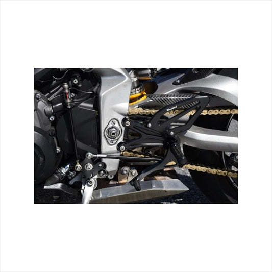 WOODSTOCK(ウッドストック) | バックステップキット オールBLK  | WBS-T01-BB | トライアンフ デイトナ Moto2 765 20-