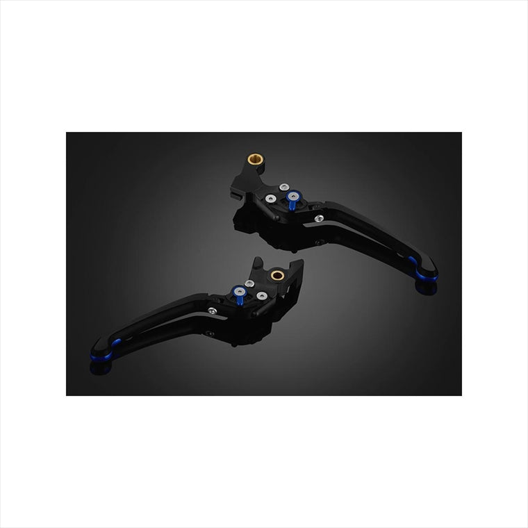 バイカーズ｜レバーセット 可倒式 プレミアムタイプ ブルー｜H0586-BLU