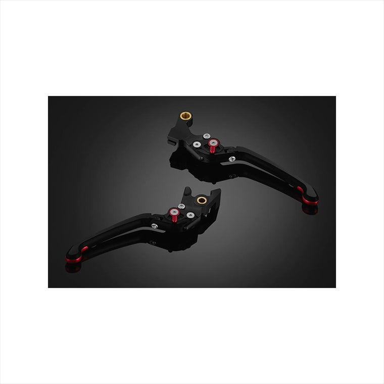 バイカーズ｜レバーセット 可倒式 プレミアムタイプ レッド｜H0586-RED