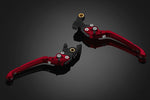 バイカーズ｜レバーセット 可倒式 プレミアムタイプ レッド｜H0734-RED