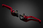 BIKERS(バイカーズ)｜レバーセット 可倒式 プレミアムタイプ レッド｜H0731-RED