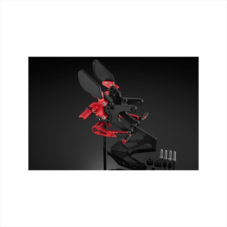 バイカーズ｜バックステップ レッド｜K0433-RED