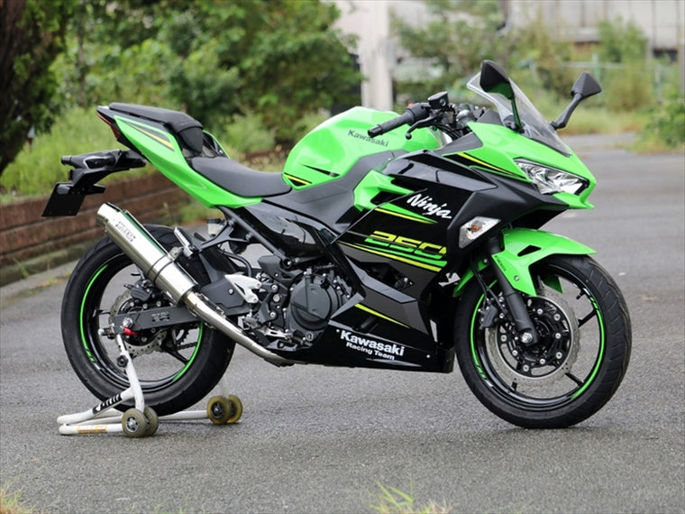 【ダブルアールズ】WR`S       フルEX ラウンドステンレスサイレンサー     Ninja250 18-（2BK-EX250P） LA4270JM