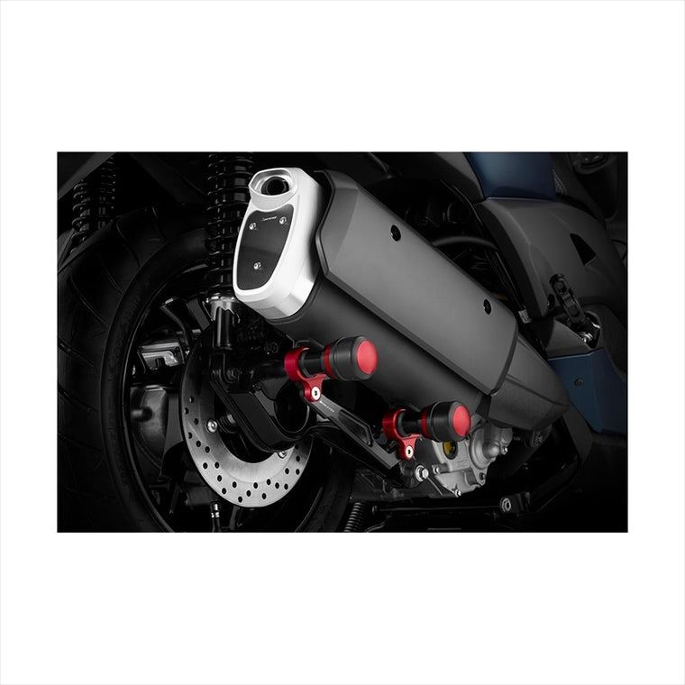 BIKERS(バイカーズ) | エキゾーストプロテクター レッド | Y0325-RED | XMAX 18-24