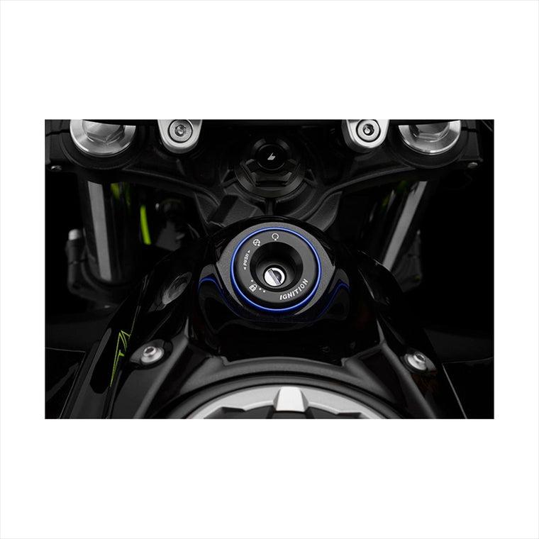 BIKERS(バイカーズ) | キースイッチカバー ブルー | K0376-BLU | Ninja650/Z650 17-25