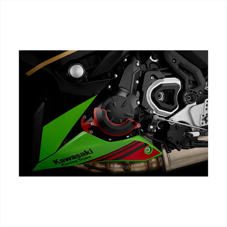 BIKERS(バイカーズ) | エンジンガード 左側 レッド | K0381-RED | Ninja650/Z650 17-25